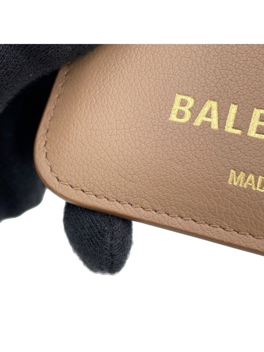 Balenciaga Card Case Calf Leather Beige - Picture 6 of 10